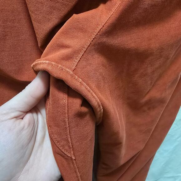 Lululemon Bowline mens burnt orange rust pants large pockets elastic waist - Picture 11 of 12